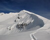 Cornici di neve sulla cresta del Pizzo Arera